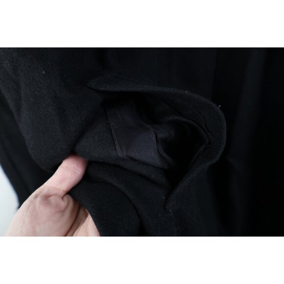 Vintage 80s 90s Streetwear Womens Medium Dolman Sleeve Wool Overcoat Jacket USA - Picture 7 of 15